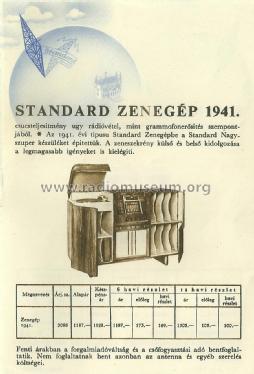 Zenegép 941 3066; Standard; Budapest (ID = 1512664) Radio