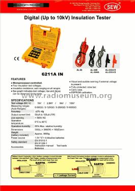 Digital Insulation Tester 6211A IN; Standard Electric (ID = 2895829) Ausrüstung