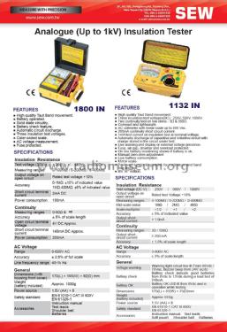 Insulation Tester 1132 IN; Standard Electric (ID = 2895628) Equipment