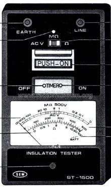 Insulation Tester ST-1500; Standard Electric (ID = 2896913) Equipment