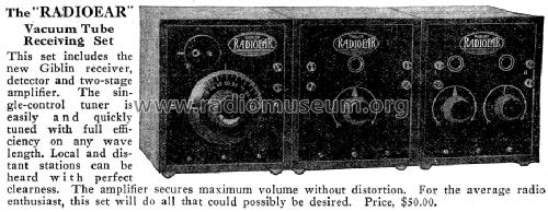 Giblin Radioear table model three boxes; Standard Radio & (ID = 1253680) Radio