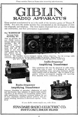 Giblin Radioear table model three boxes; Standard Radio & (ID = 1253681) Radio