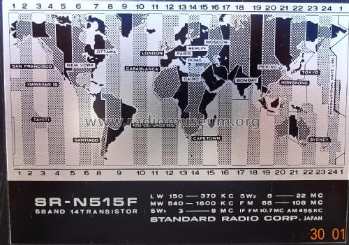 5 Band 14 Transistor SR-N515 F; Standard Radio Corp. (ID = 2217776) Radio