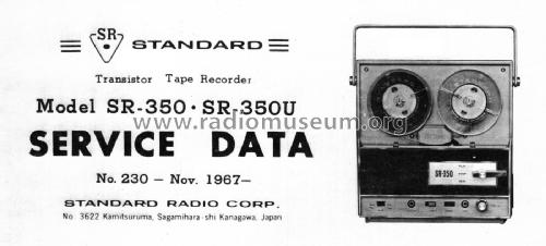 SR-350U; Standard Radio Corp. (ID = 2942644) R-Player