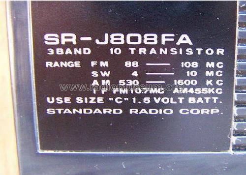 SR-J808FA; Standard Radio Corp. (ID = 1218961) Radio