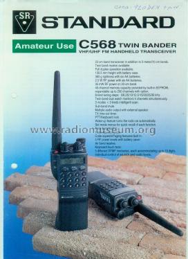 VHF/UHF FM Transceiver C568; Standard Radio Corp. (ID = 2831062) Amat TRX