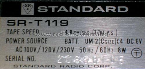 SR-T119; Standard Radio Corp. (ID = 613410) R-Player