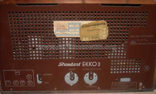 Ekko 3 ; Standard Telefon og (ID = 1143309) Radio