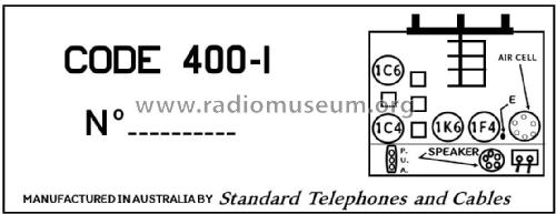 400A Ch= 400; Standard Telephones (ID = 2786402) Radio