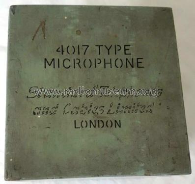 Microphone Type 4017-C; Standard Telephones (ID = 2421813) Mikrofon/TA