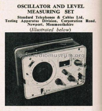 Oscillator 74254-A; Standard Telephones (ID = 2639518) Equipment