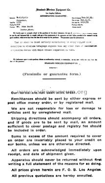 January 1912 Catalogue No. 4; Standard Wireless (ID = 1536813) Paper