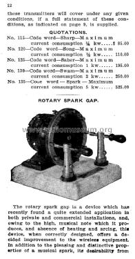 January 1912 Catalogue No. 4; Standard Wireless (ID = 1536821) Paper