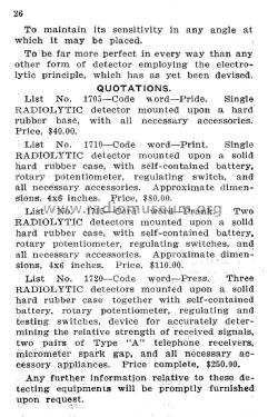 January 1912 Catalogue No. 4; Standard Wireless (ID = 1536835) Paper