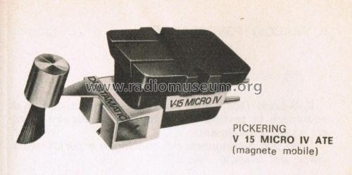 Moving Magnet Stereo Cartridge V-15 Micro IV ATE; Stanton Magnetics, (ID = 2658633) Microphone/PU