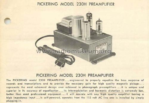 Preamplifier 230H; Stanton Magnetics, (ID = 2972633) Ampl/Mixer