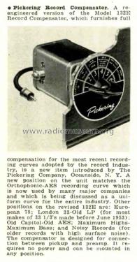 Record Compensator 132 E; Stanton Magnetics, (ID = 2971851) mod-past25