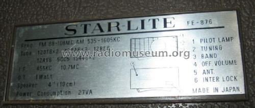 FE-876 ; Star-Lite (ID = 1138030) Radio