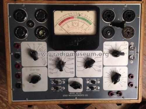 Set and Tube Tester MT-12 Equipment Star Measurements; |Radiomuseum.org