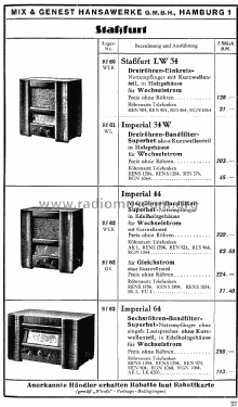 Imperial 34W; Stassfurter Licht- (ID = 1581781) Radio