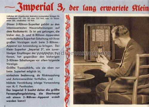 Imperial 3W; Stassfurter Licht- (ID = 532234) Radio