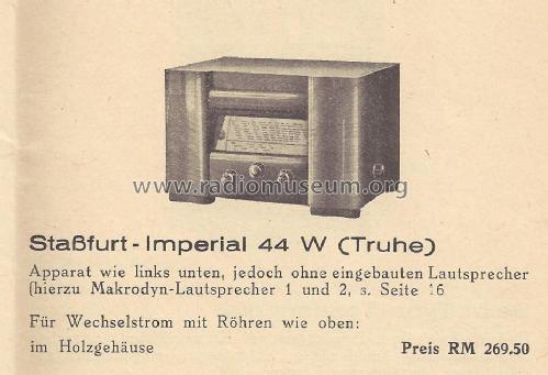 Imperial 44W; Stassfurter Licht- (ID = 1341728) Radio