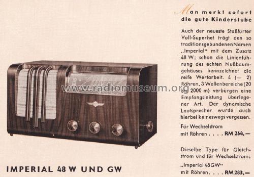 Imperial GW48 ; Stassfurter Licht- (ID = 1274435) Radio