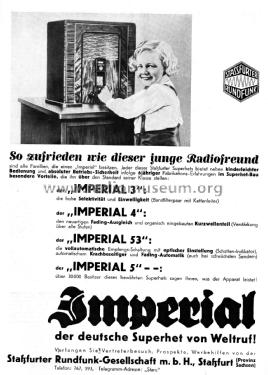 Imperial 53W; Stassfurter Licht- (ID = 3104979) Radio