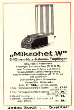Mikrohet W; Stassfurter Licht- (ID = 1133968) Radio