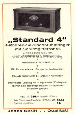Standard 4; Stassfurter Licht- (ID = 1133965) Radio