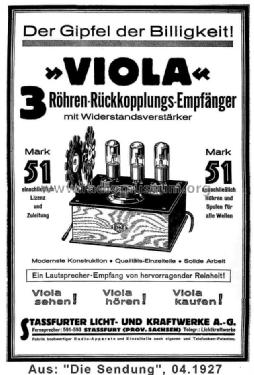 Viola ; Stassfurter Licht- (ID = 947659) Radio