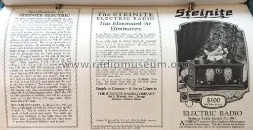 991 ; Steinite Radio Co., (ID = 1958616) Radio