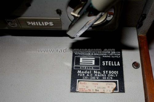 Record Player ST8001; Stella Radio & (ID = 2326021) R-Player