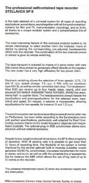 Portable Tape Recorder SP8; Stellavox, Geneva (ID = 1712822) R-Player