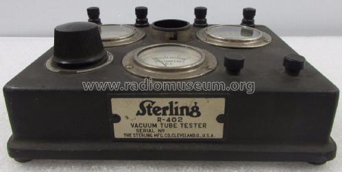 Tube Tester R-402 ; Sterling Manuf. Co.; (ID = 1938898) Equipment