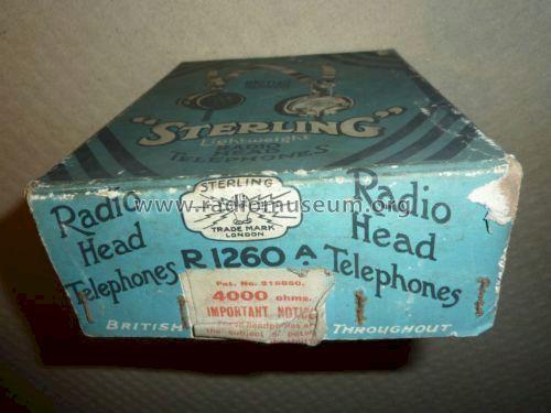 Radio Head Telephones R 1260 A; Sterling Telephone & (ID = 1573459) Speaker-P