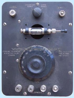 Type No.R.1550 ; Sterling Telephone & (ID = 482387) Galène