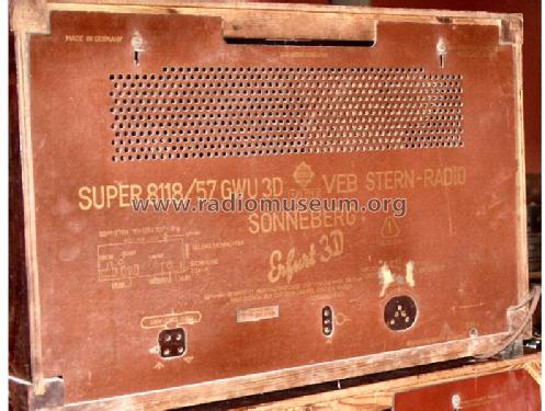 Erfurt 3D Super 8118/57 GWU 3D; Stern-Radio (ID = 430481) Radio