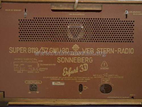 Erfurt 3D Super 8118/57 GWU 3D; Stern-Radio (ID = 162681) Radio