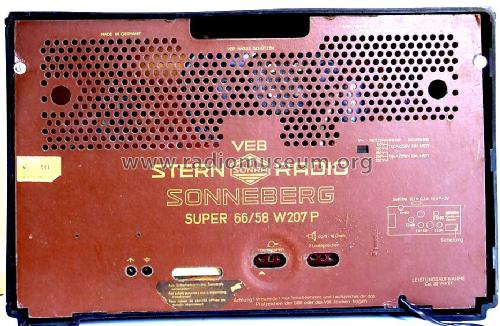 Sonra Super 66/58 W207P; Stern-Radio (ID = 348626) Radio