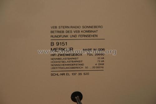 Merkur B9151; Stern-Radio (ID = 2059222) Lautspr.-K