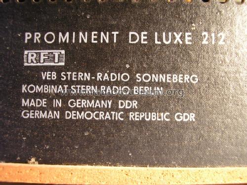 Prominent de Luxe 212; Stern-Radio (ID = 1964258) Radio