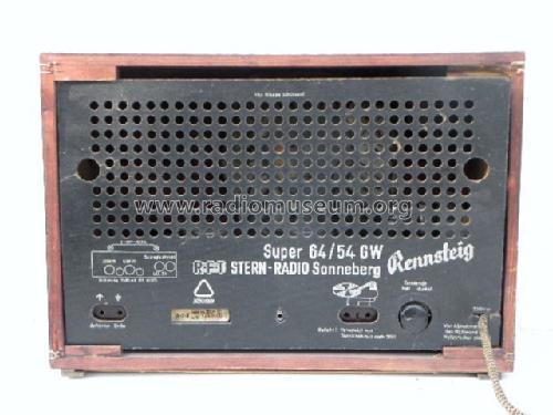 Rennsteig 64/54GW; Stern-Radio (ID = 1651269) Radio