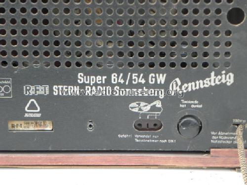 Rennsteig 64/54GW; Stern-Radio (ID = 1651270) Radio