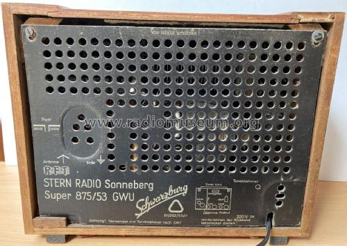 Schwarzburg 875/53GWU; Stern-Radio (ID = 2782182) Radio