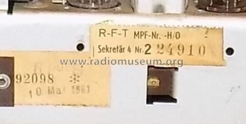 Sonneberg Sekretär 4 697/76GWU; Stern-Radio (ID = 1824437) Radio