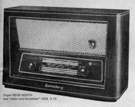 Sonra Super 66/58 W207H; Stern-Radio (ID = 1250649) Radio