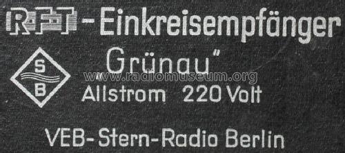 Grünau ; Stern-Radio Berlin, (ID = 567292) Radio