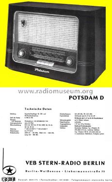 Potsdam D; Stern-Radio Berlin, (ID = 2356658) Radio