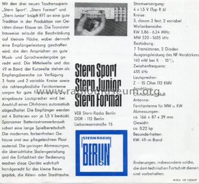 Stern Format T 130 1151.318-i; Stern-Radio Berlin, (ID = 1876944) Radio